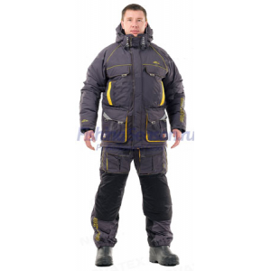 Костюм зимний Novatex Камчатка Grayling (Серо-Желтый) 48-50 рост 170-176